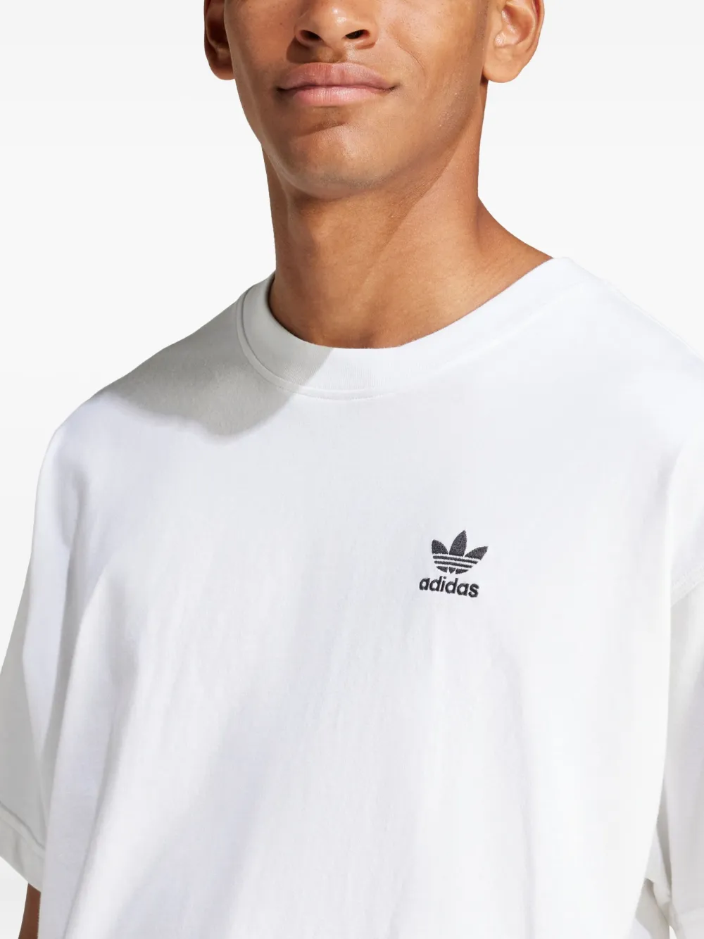 adidas Katoenen T-shirt met logo Wit