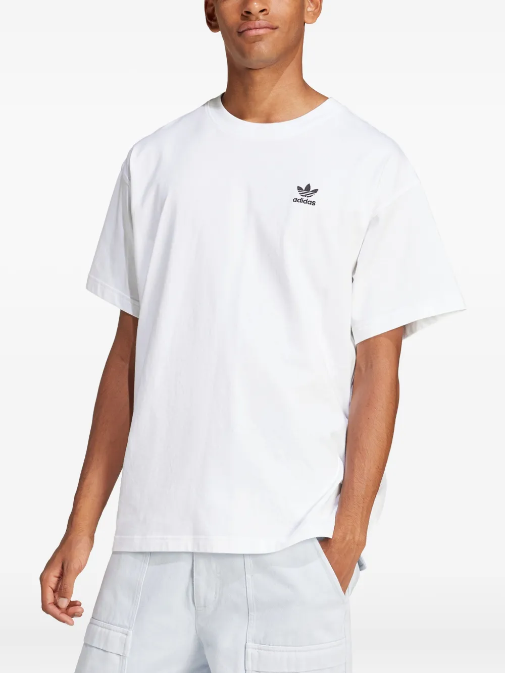 adidas Katoenen T-shirt met logo Wit