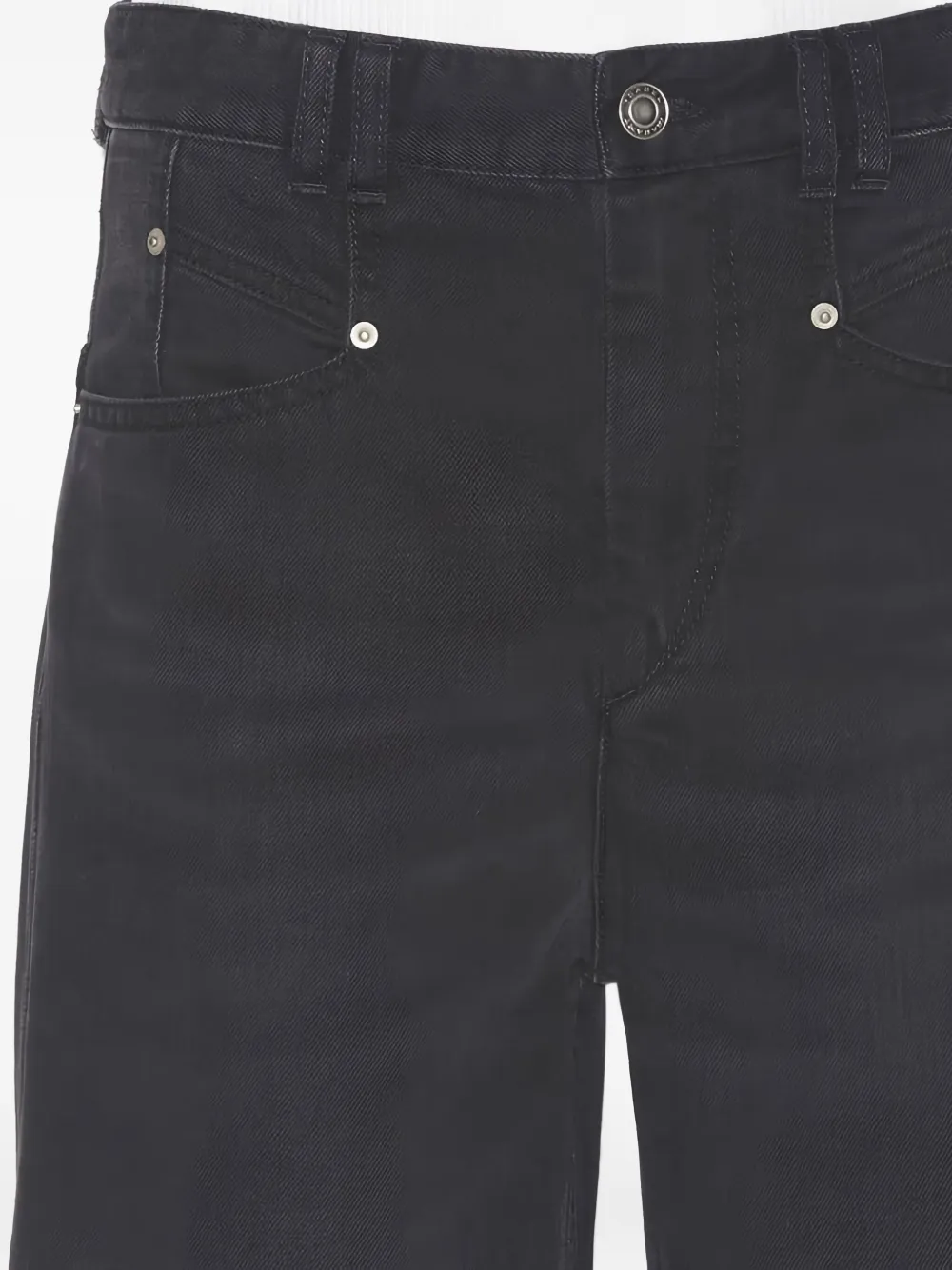 Isabel Marant Étoile High-waisted Wide-leg Jeans In Black