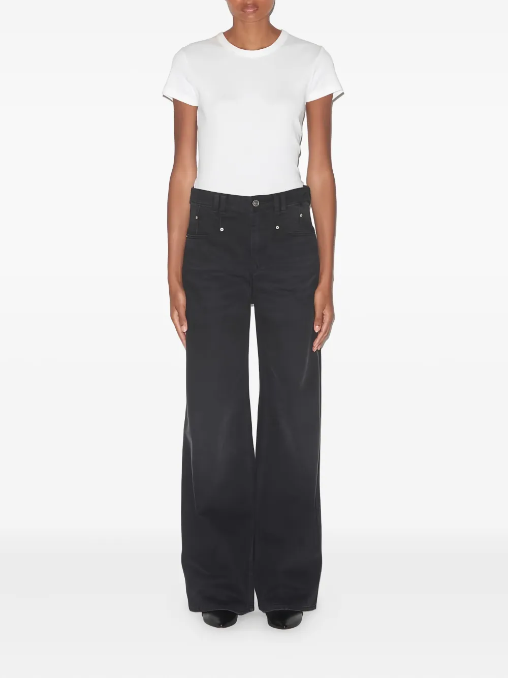 MARANT ÉTOILE Jeans met wijde pijpen - Zwart