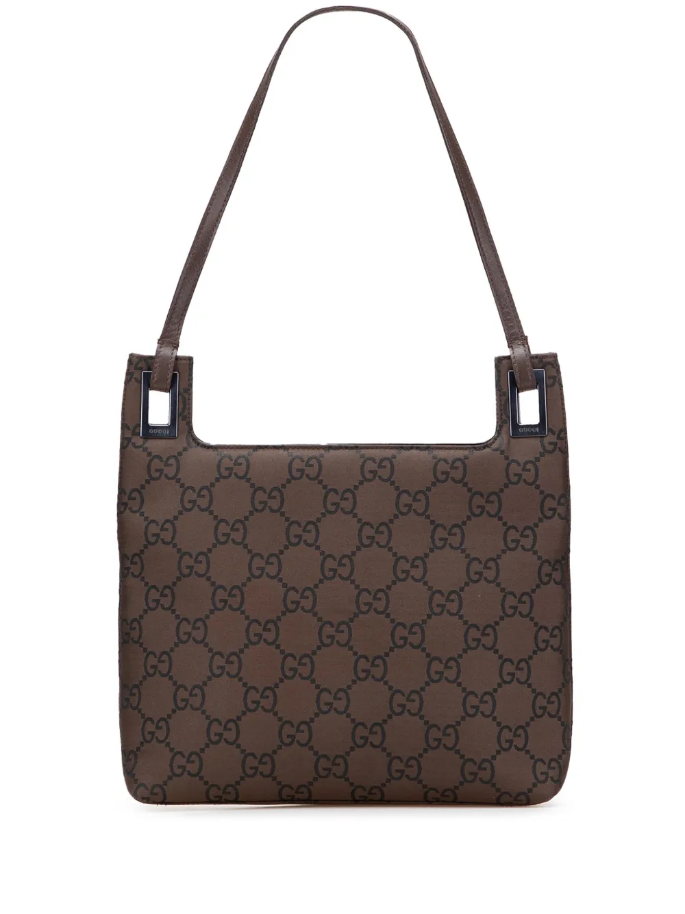 Gucci Pre-Owned 2000-2015 GGナイロン ショルダーバッグ - ブラウン Gucci Pre-Owned 2000-2015 GGナイロン ショルダーバッグ - ブラウン