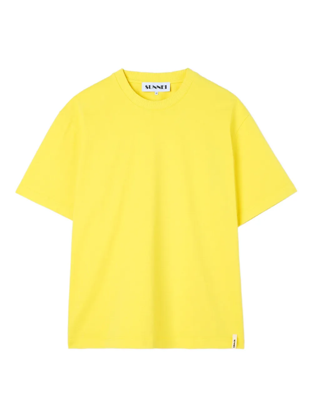 Sunnei Cotton T-shirt In Yellow