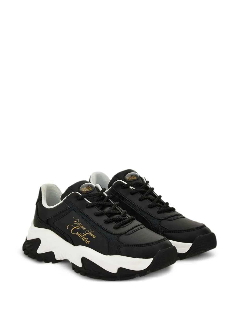 Versace Jeans Couture logo-detail chunky sneakers Black