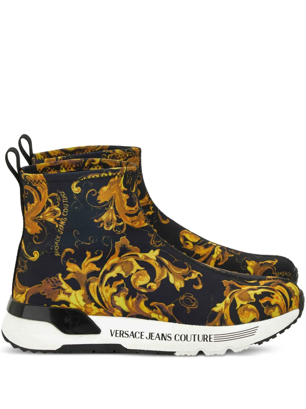 Versace Jeans Couture baroque-print slip-on sneakers | Image 1
