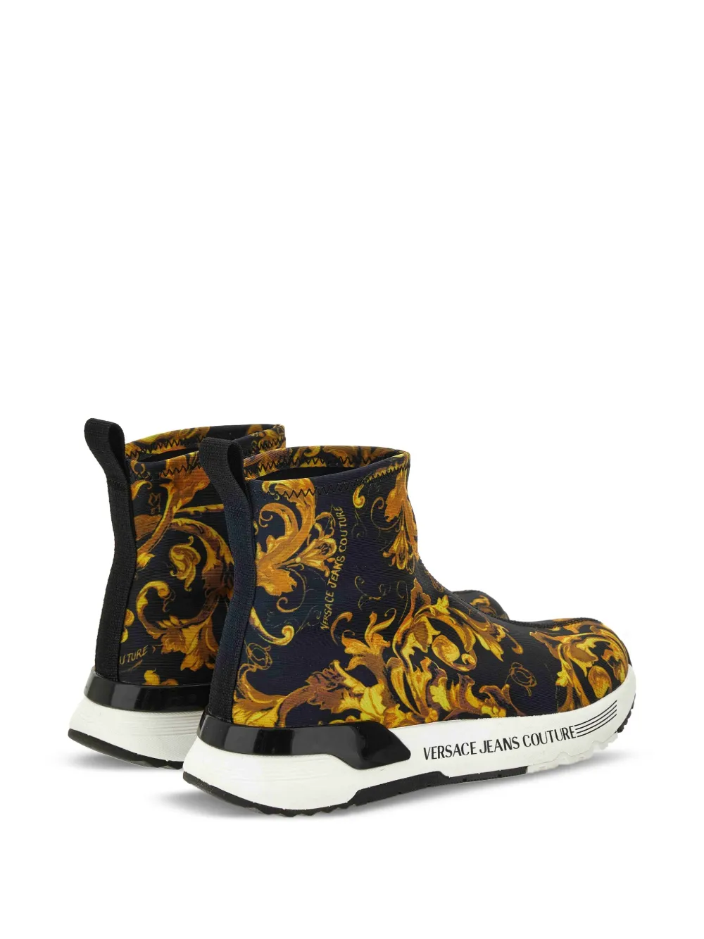 Versace Jeans Couture Sneakers met barokprint C98 BLACK GOLD
