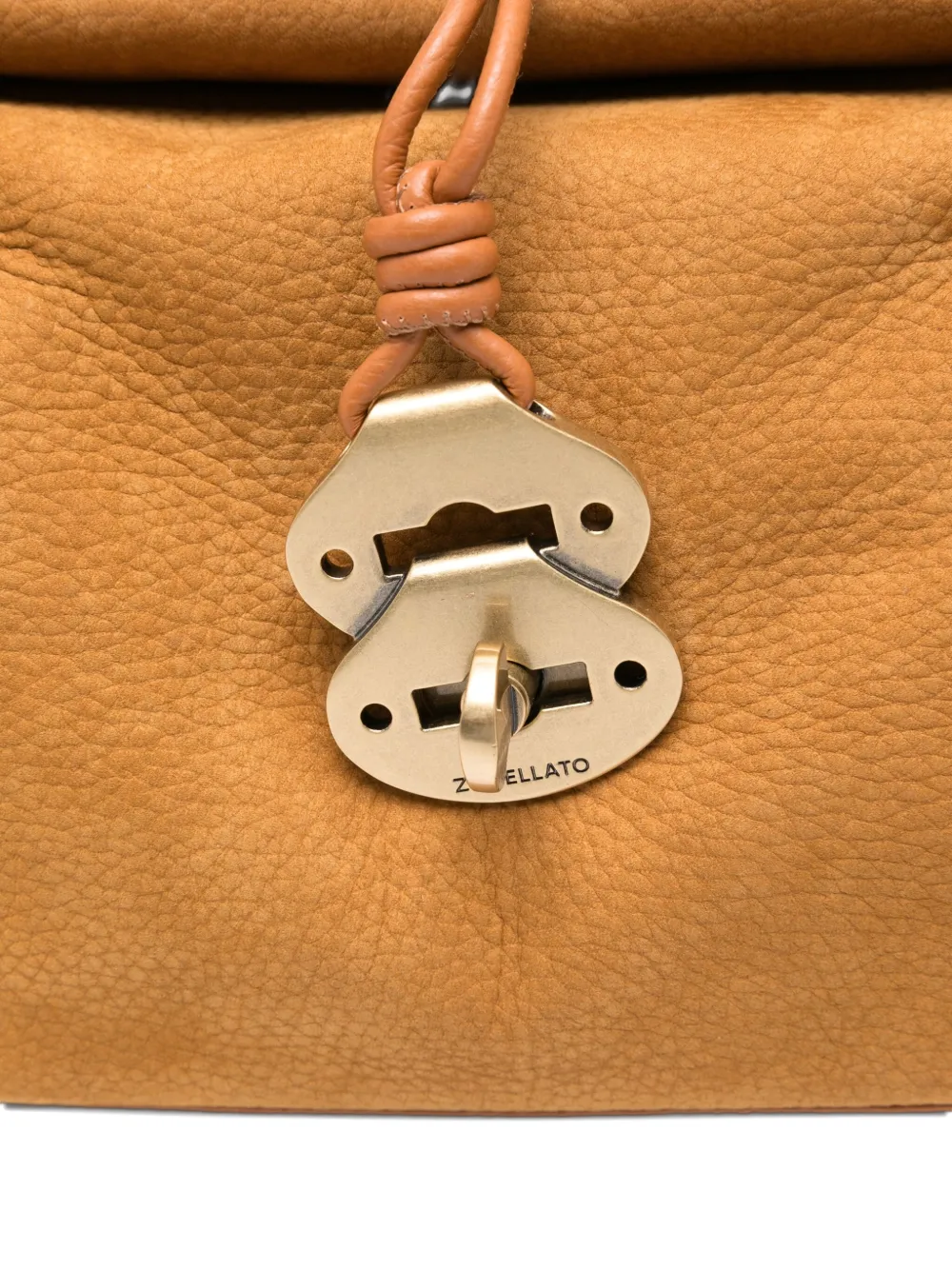 Zanellato Shopper met gesp en handvat Bruin