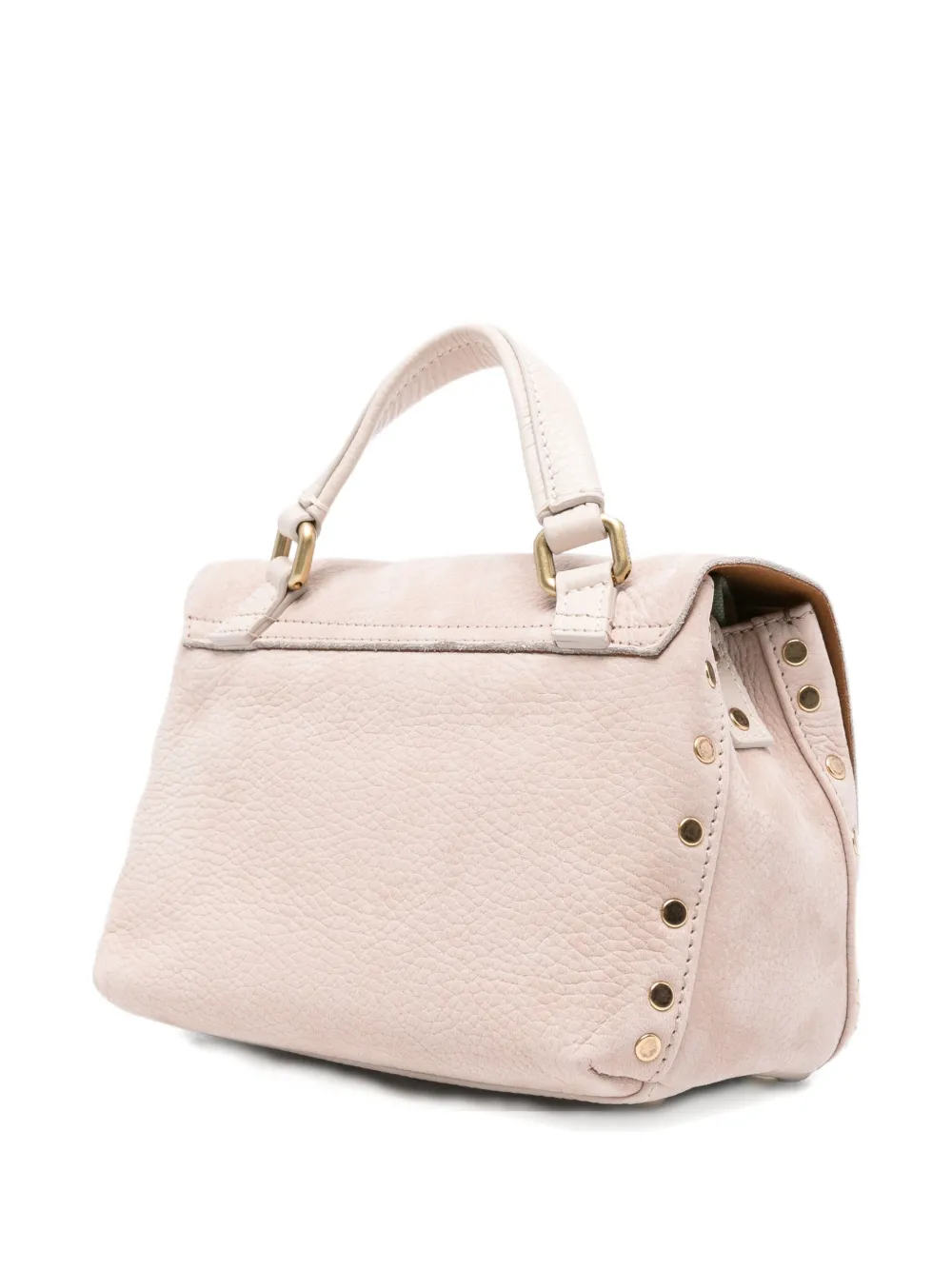 Zanellato Baby Postina shopper met dubbele gesp en studs Roze