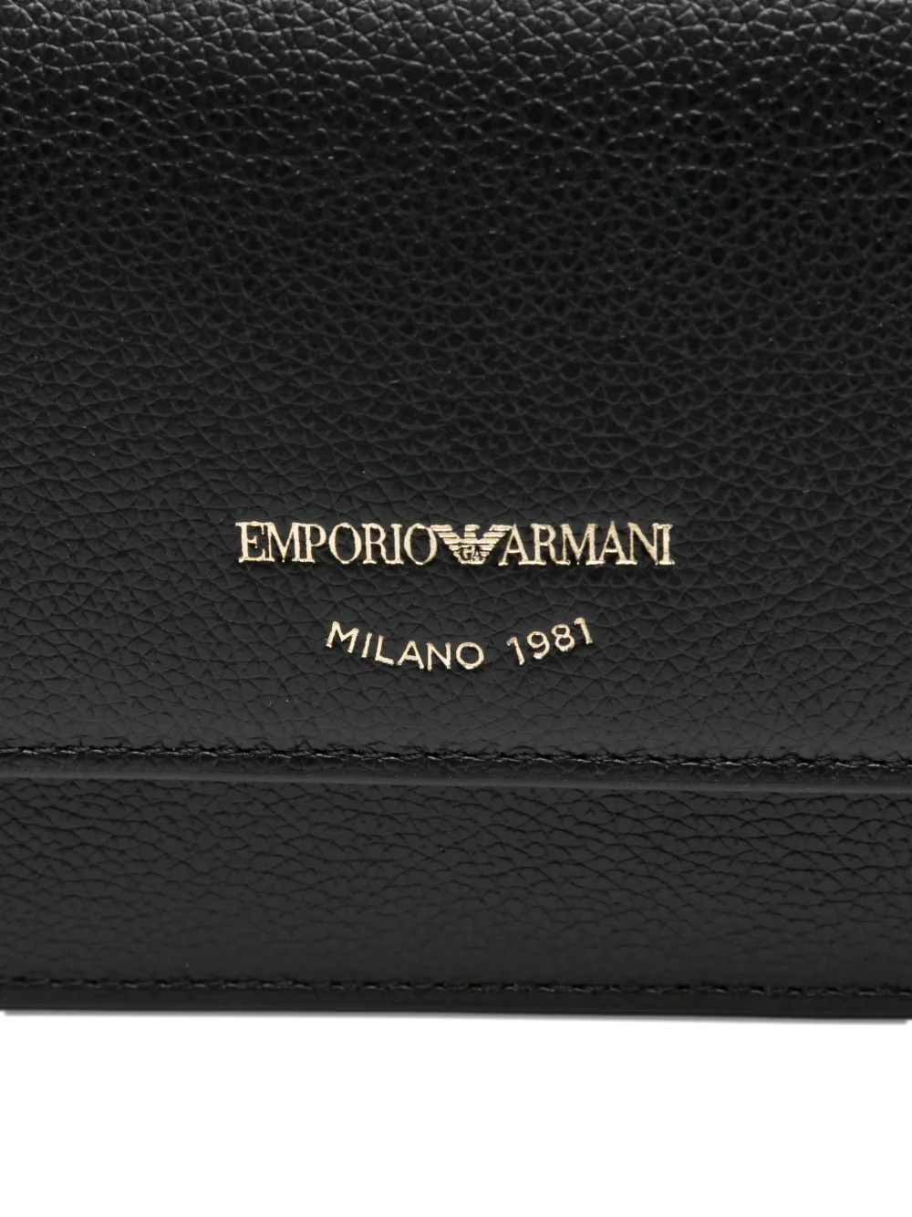 Emporio Armani Chain-strap Clutch Bag In Black