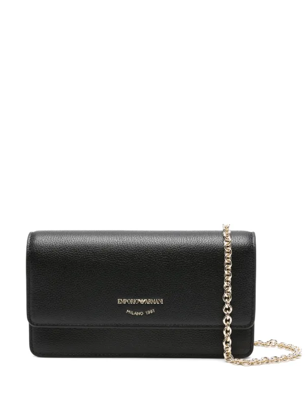 Emporio Armani チェーンストラップ クラッチバッグ | ブラック