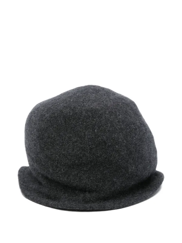 Emporio Armani Wool flat-cap Grey FARFETCH NZ