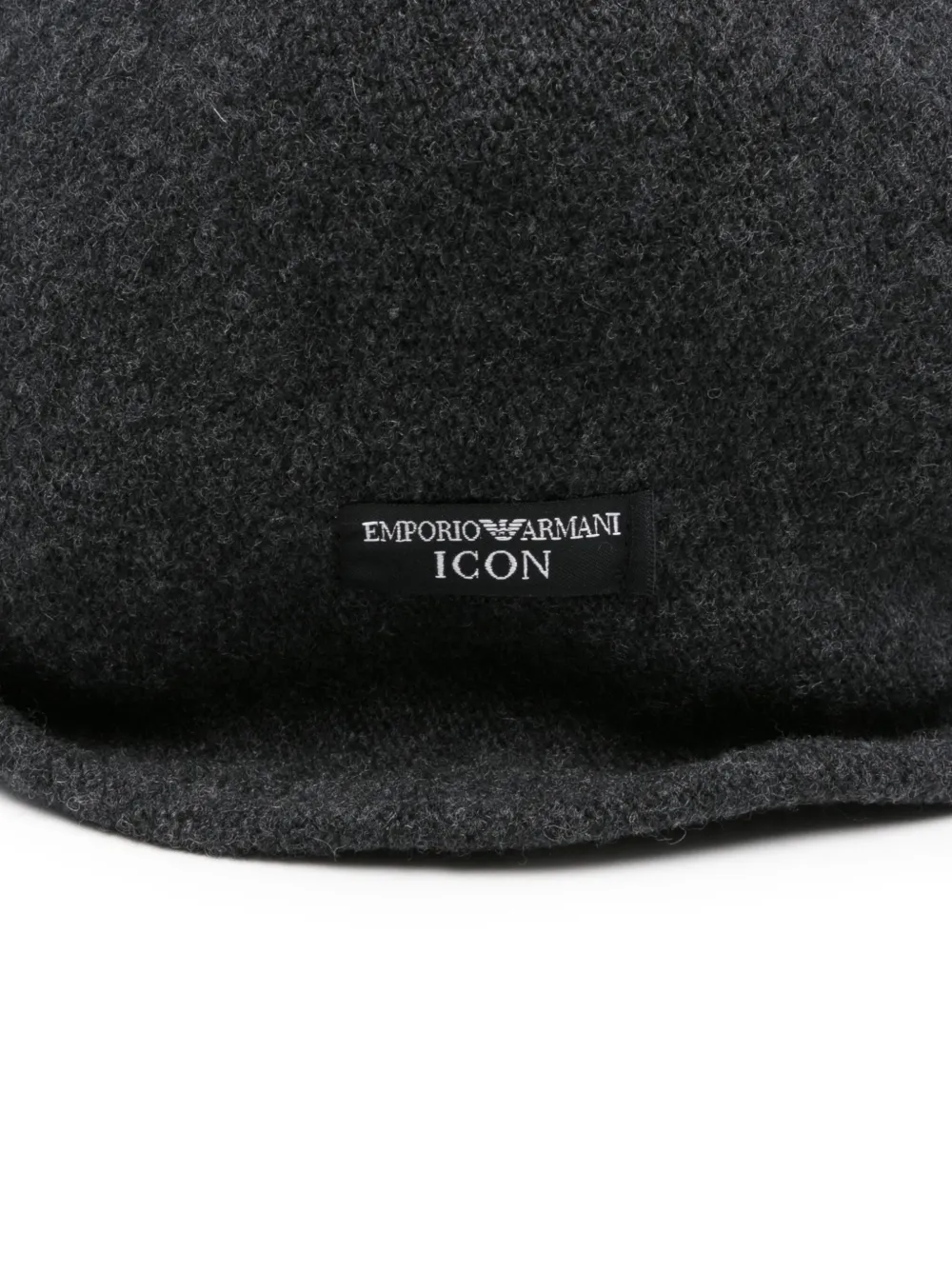 Emporio Armani Wool Flat-cap In Gray
