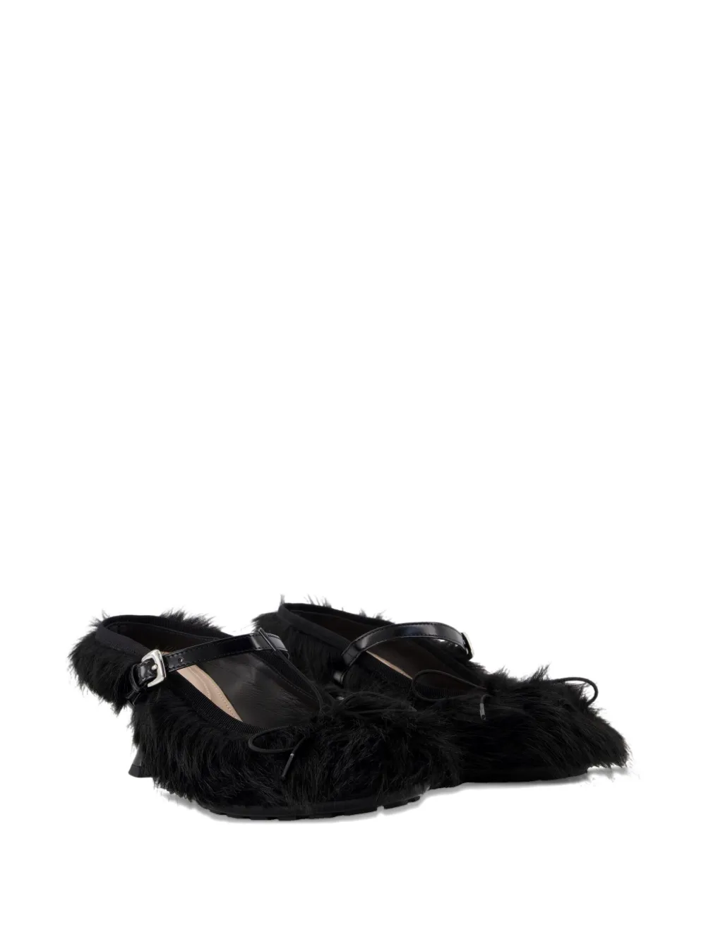 Simone Rocha 60mm fur-trimmed buckle mules | Heeled Mules | Image 2