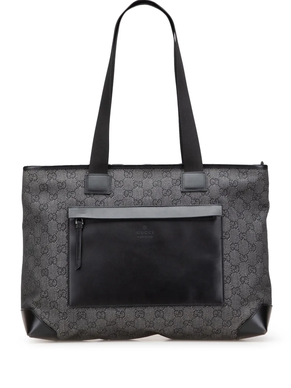 Gucci Pre-Owned 2000-2015 GG デニム ハンドバッグ - グレー Gucci Pre-Owned 2000-2015 GG デニム ハンドバッグ - グレー