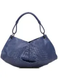 Bottega Veneta Pre-Owned 2012-2025 Nappa Intrecciato Aquilone Fortune Cookie hobo bag - Blue