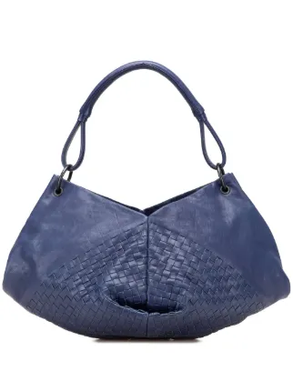 BOTTEGA VENETA イントレチャート ホーボー レザーショルダーバッグ ボッテガヴェネタ ショルダーバッグ ホーボー イントレチャート