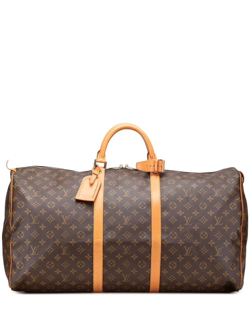 Louis Vuitton Pre-Owned 1993 モノグラム キーポル 60 ボストンバッグ - ブラウン Louis Vuitton Pre-Owned 1993 モノグラム キーポル 60 ボストンバッグ - ブラウン