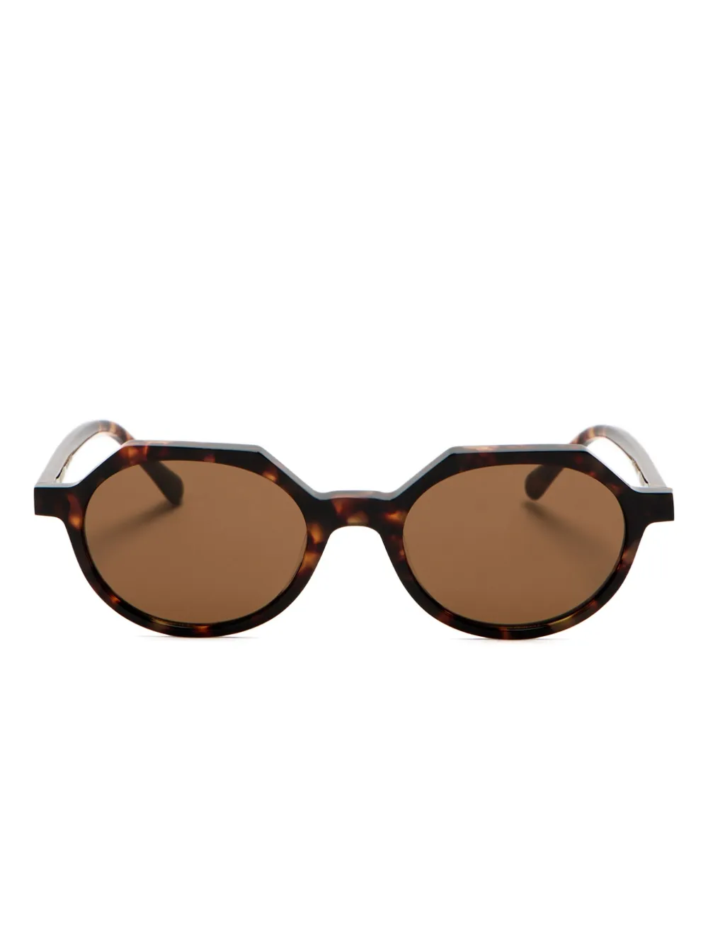 Karen Wazen Drew tortoiseshell geometric-frame sunglasses | Brown | Image 1