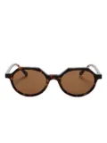 Karen Wazen Drew tortoiseshell geometric-frame sunglasses - Brown