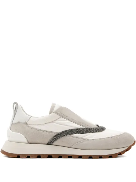 Brunello Cucinelli slip-on embellished slip-on sneakers