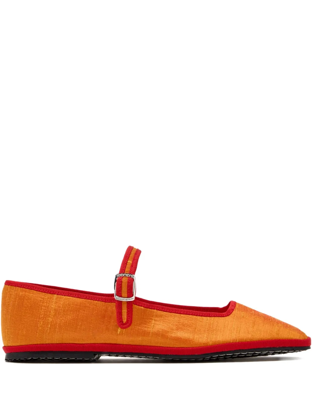 CAPULETTE buckle-strap ballet flats Orange