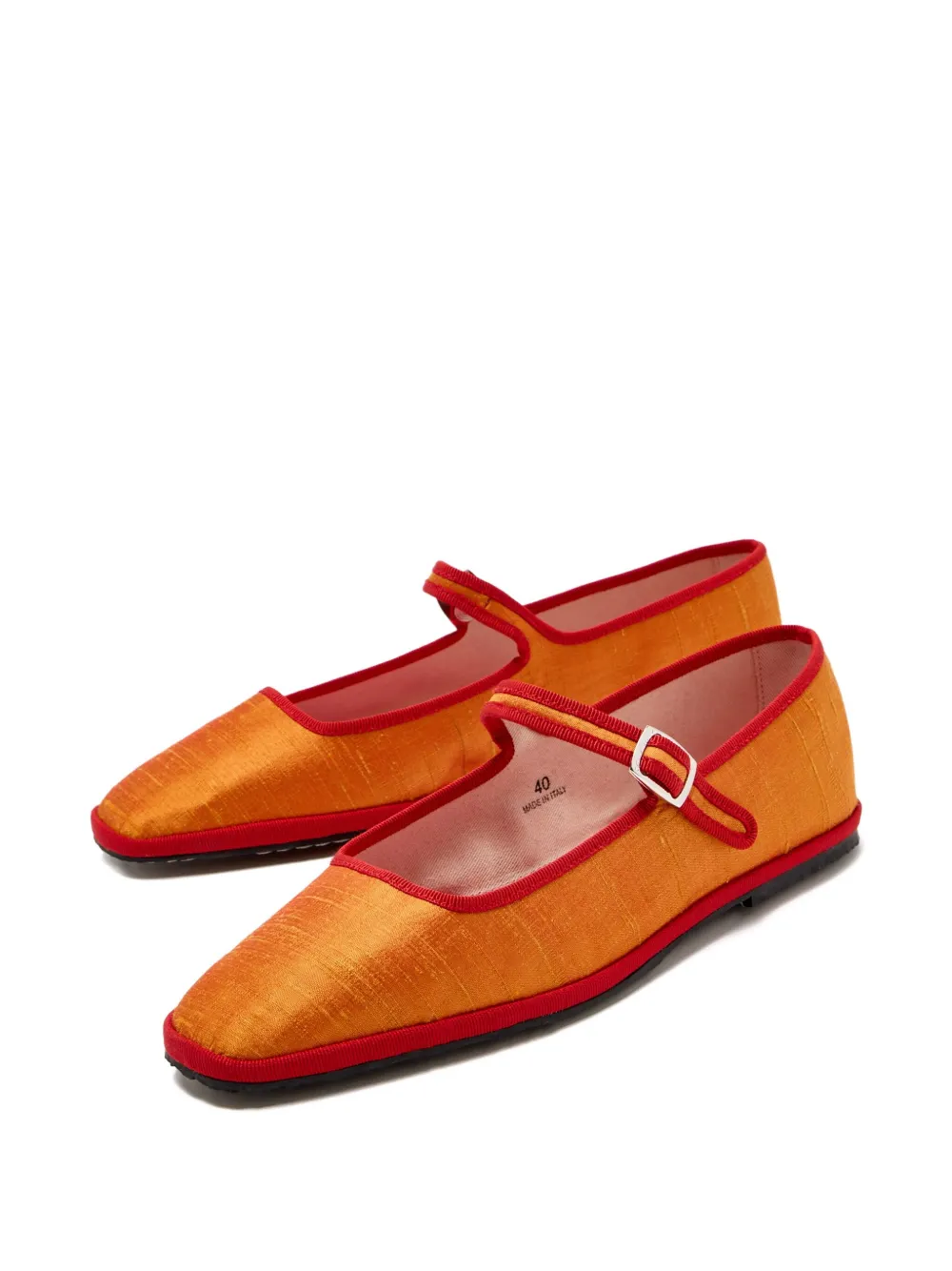 CAPULETTE buckle-strap ballet flats Orange