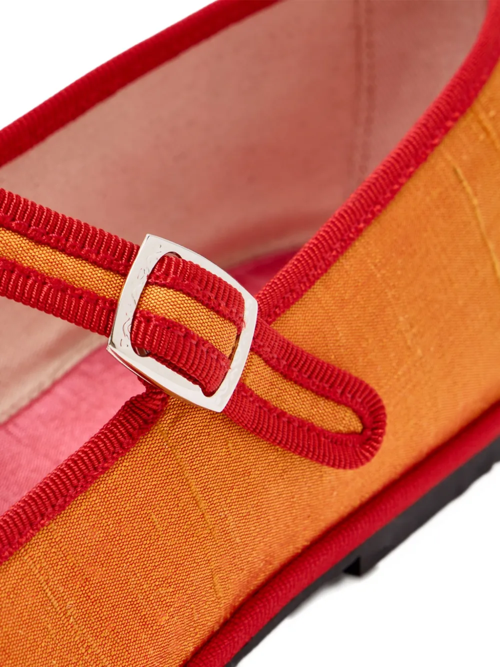 CAPULETTE buckle-strap ballet flats Orange