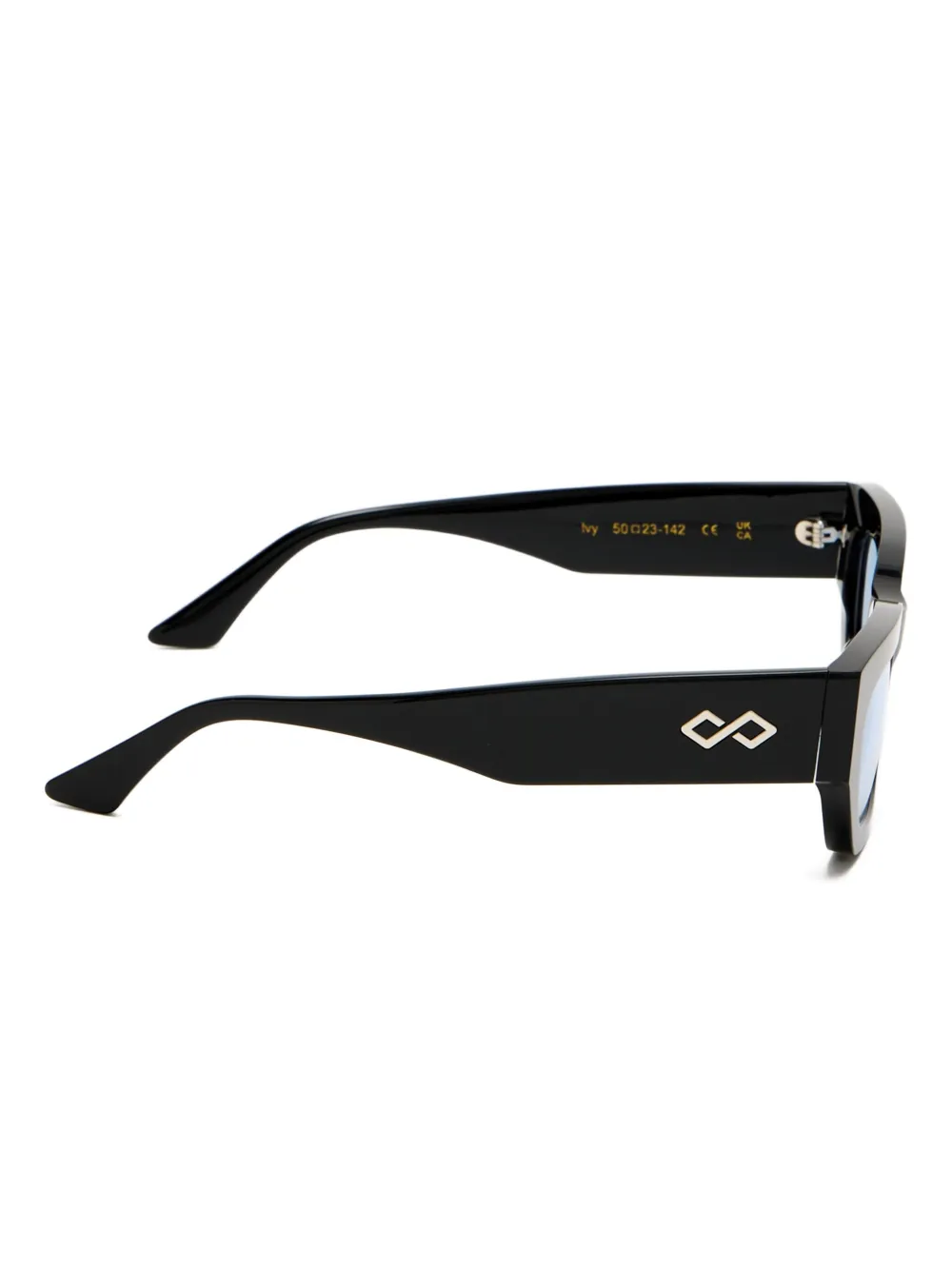 Karen Wazen Ivy rectangle-frame sunglasses - Zwart