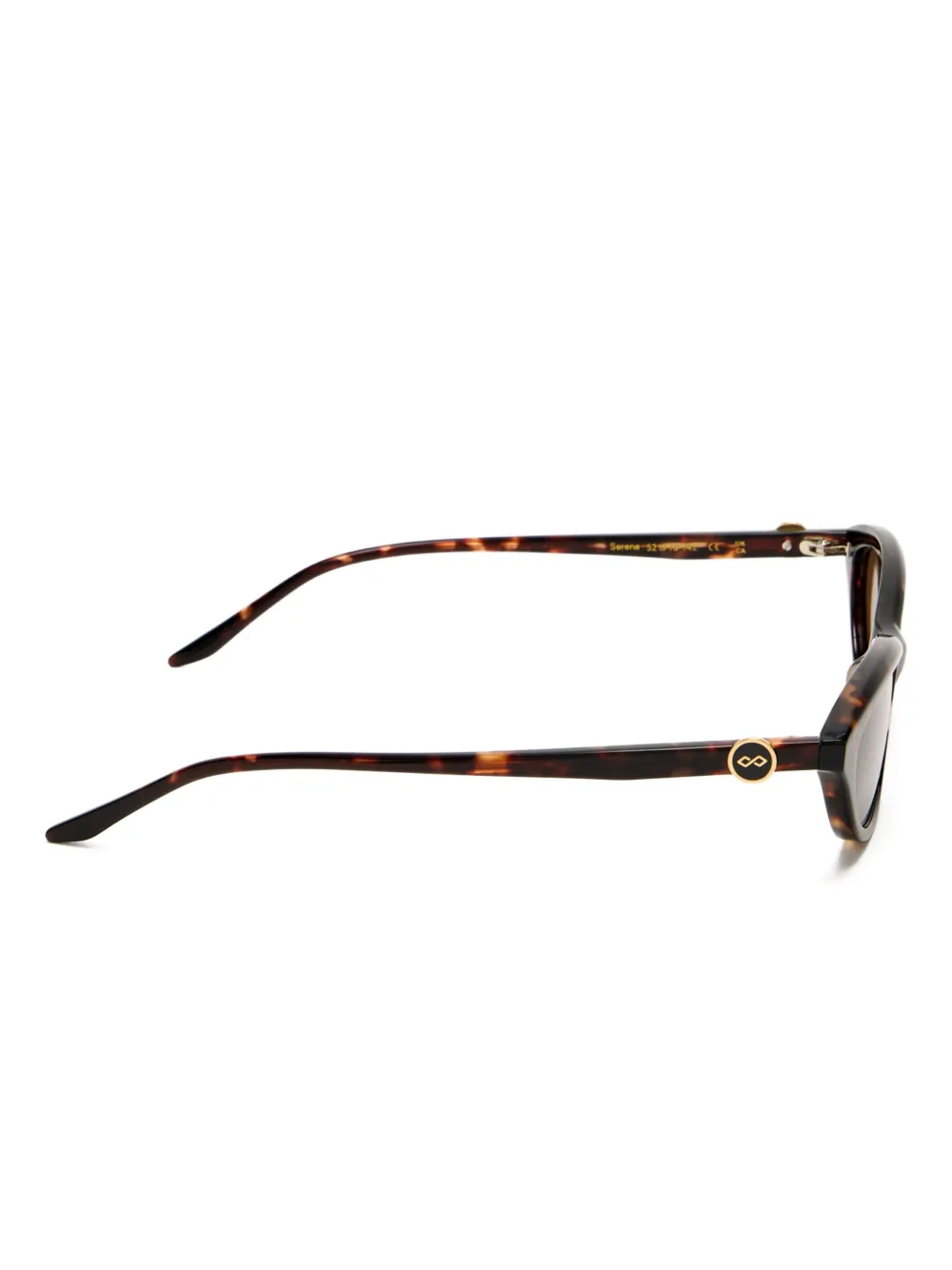 Karen Wazen Serene tortoiseshell oval-frame sunglasses - Bruin
