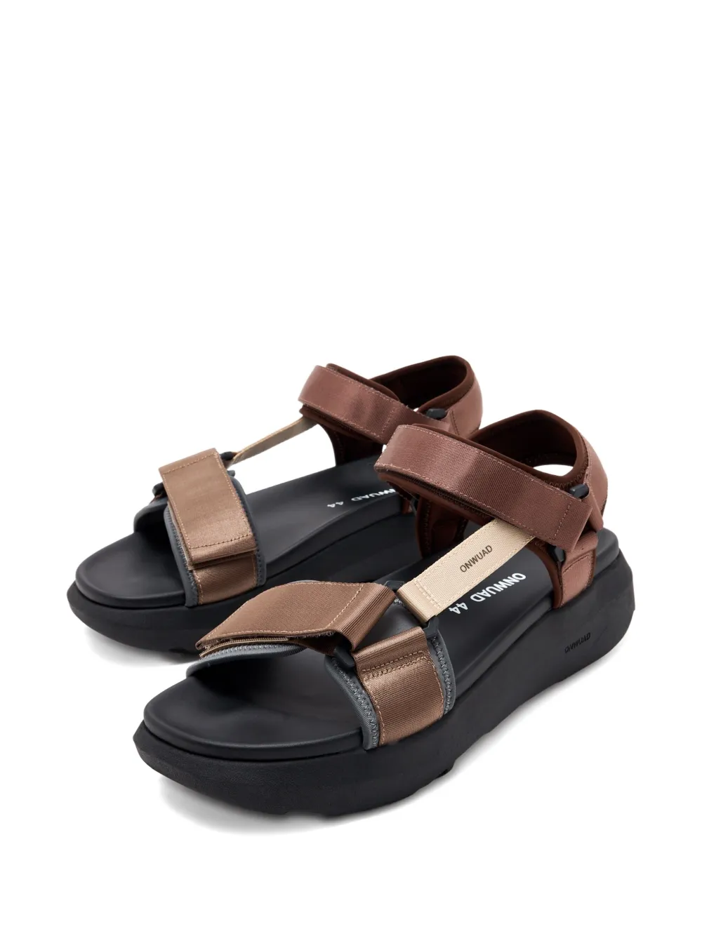 ONWUAD platform touch-strap sandals Brown