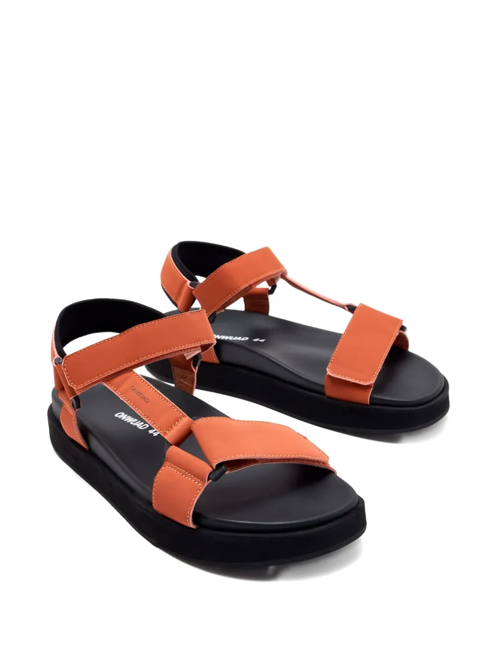 Onwuad Touch-strap Sandals In Orange