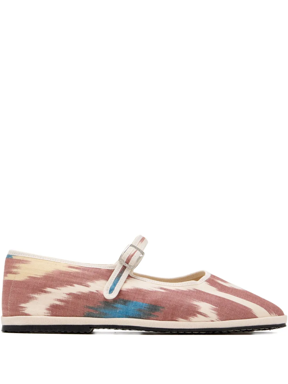 CAPULETTE buckled ballet flats Red