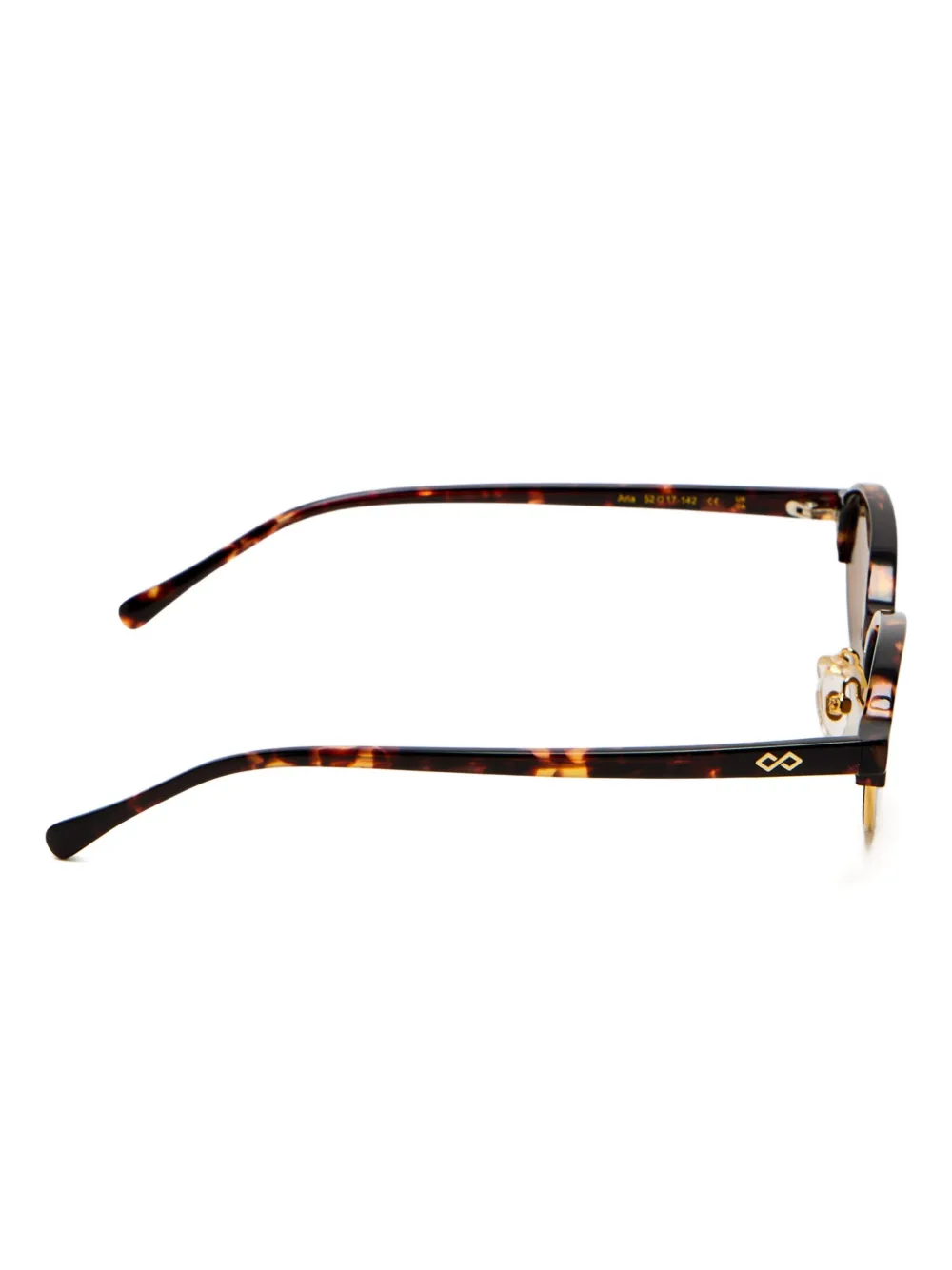 Karen Wazen tortoiseshell oval-frame sunglasses - Bruin