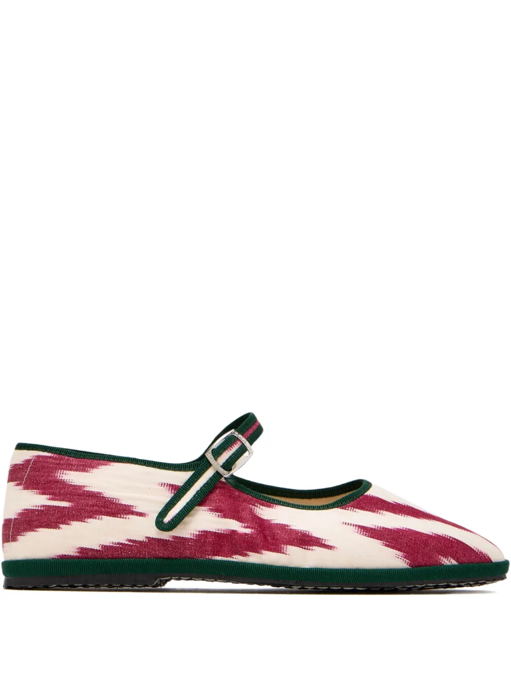 CAPULETTE ikat-pattern ballet flats Red