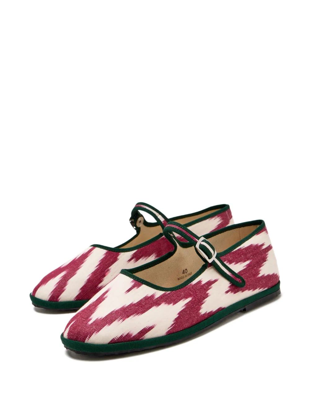 CAPULETTE ikat-pattern ballet flats - Rood