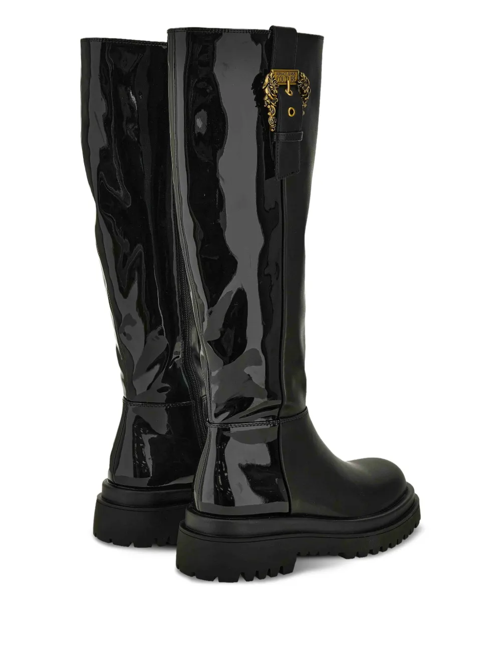 Versace Jeans Couture buckle-embellished boots Black