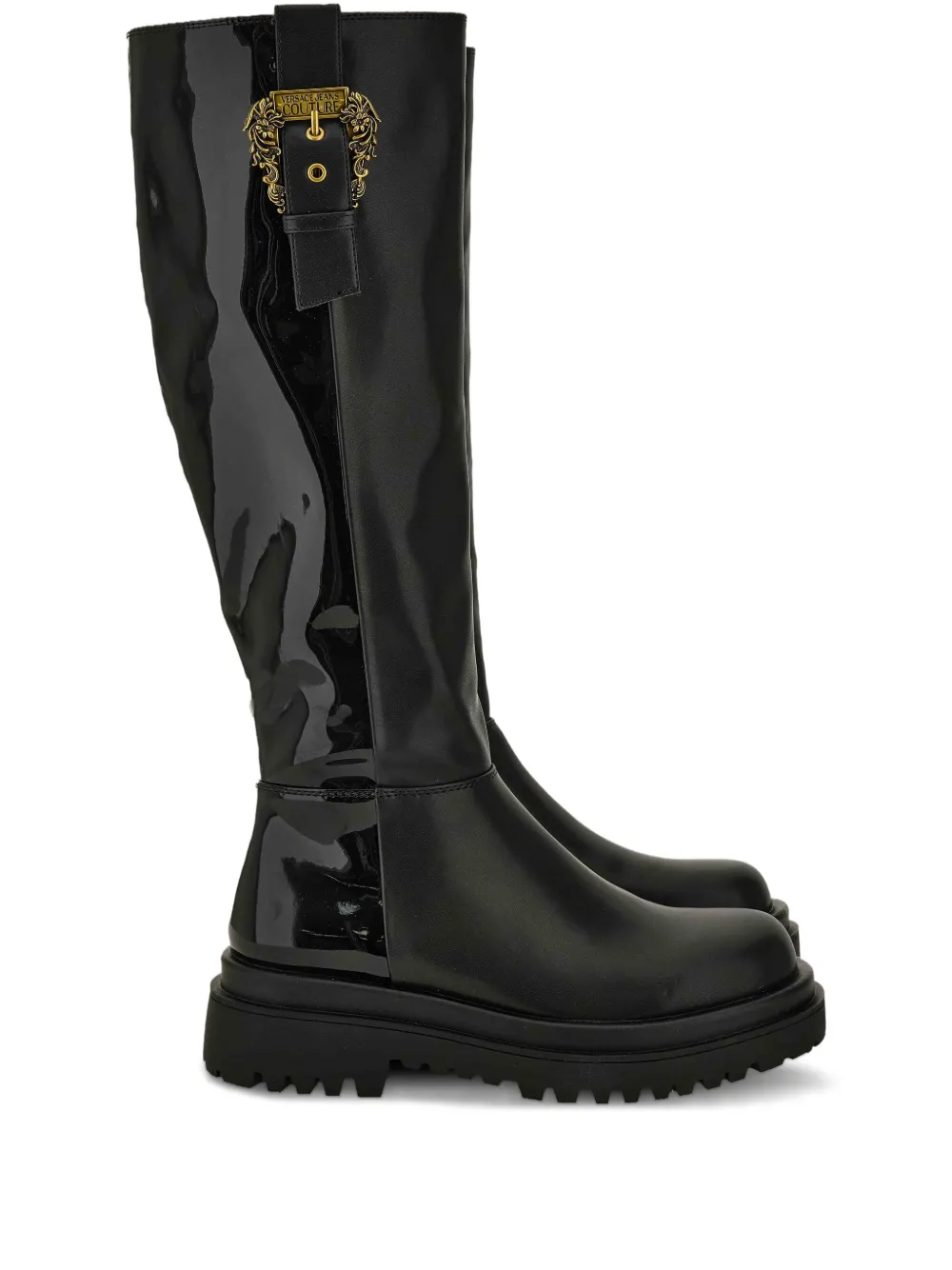Versace Jeans Couture buckle-embellished boots | Black | Image 1