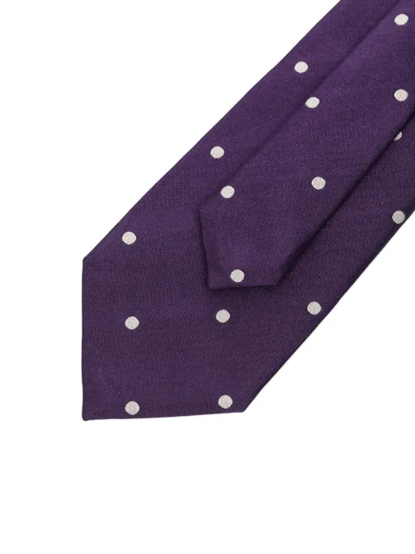 【新品】 TOM FORD SILK TIE PURPLE シルク ネクタイ TOM FORD Polka dot-pattern Silk Tie | Purple | FARFETCH