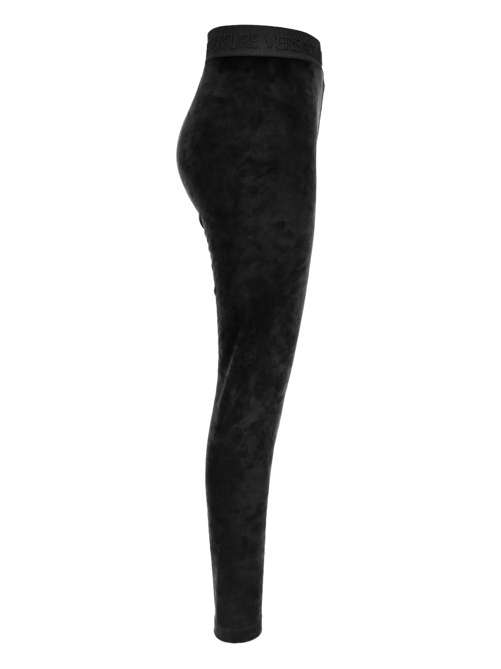 Versace Jeans Couture logo-band velour trousers Zwart