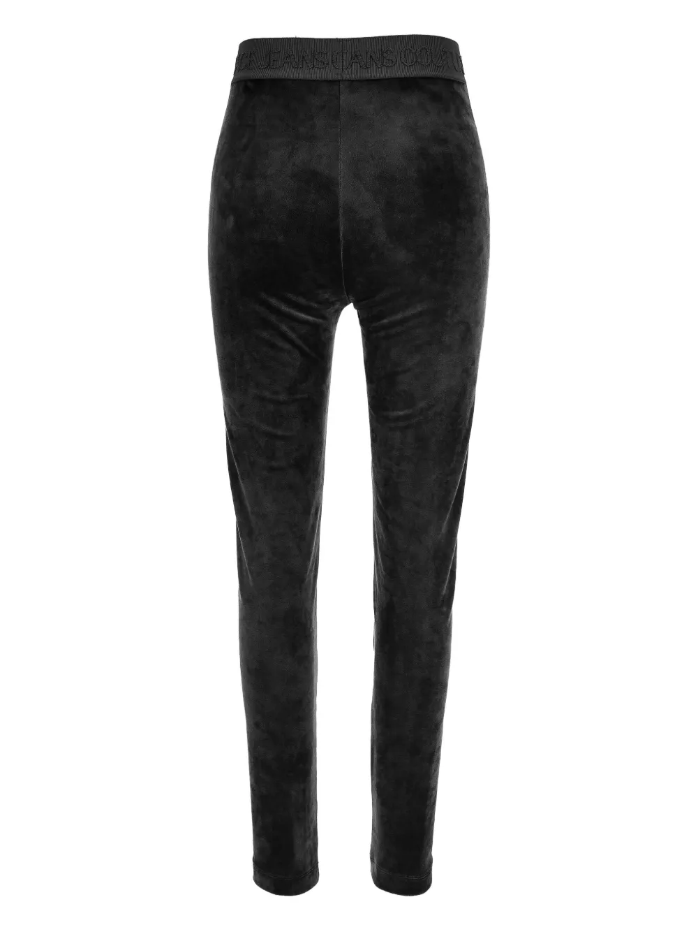 Versace Jeans Couture logo-band velour trousers Zwart