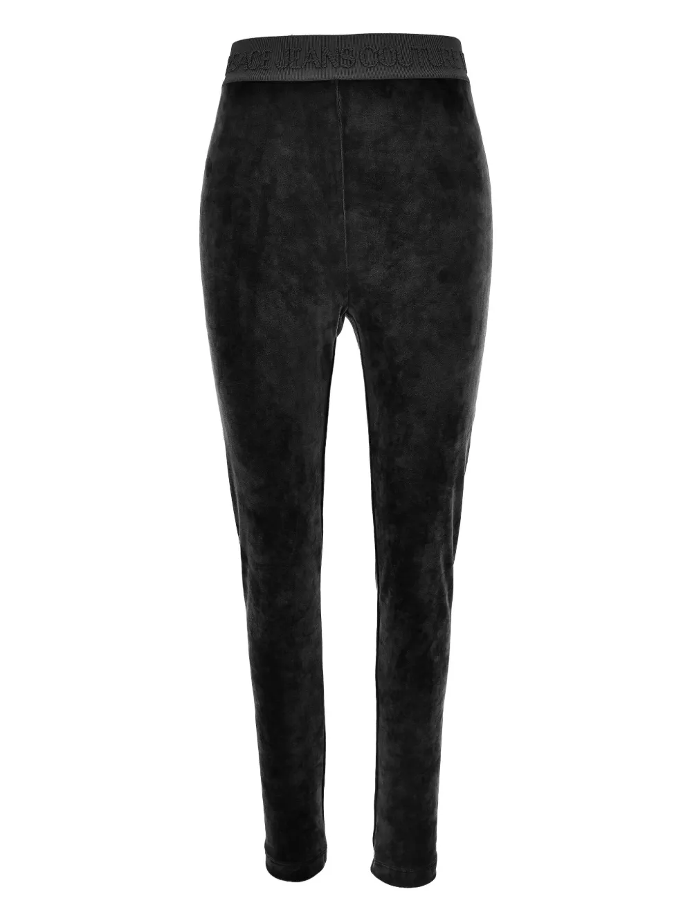 Versace Jeans Couture logo-band velour trousers Zwart