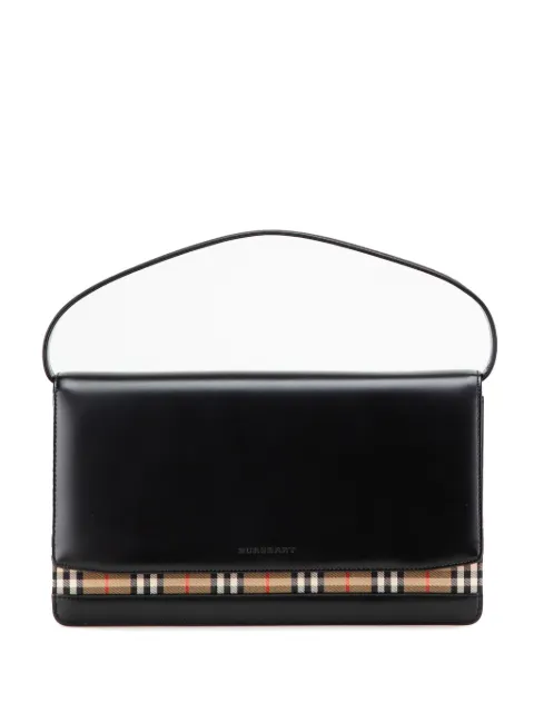 Burberry Pre-Owned 2000-2017 House Check Trimmed Leather handbag