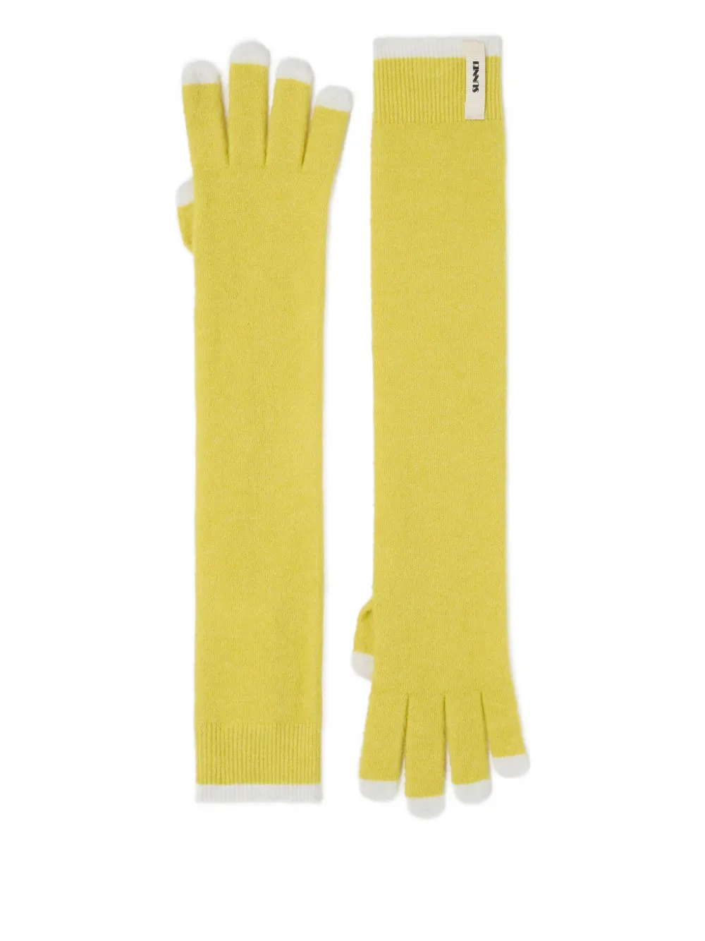 Sunnei logo-patch gloves | Yellow | Image 1