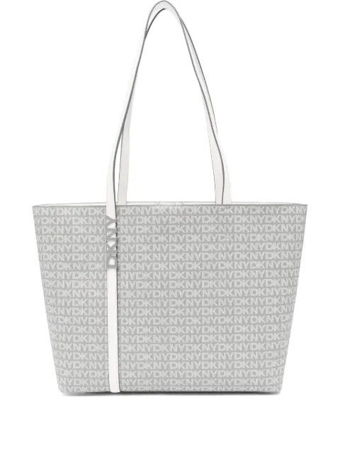 DKNY logo-plaque tote bag