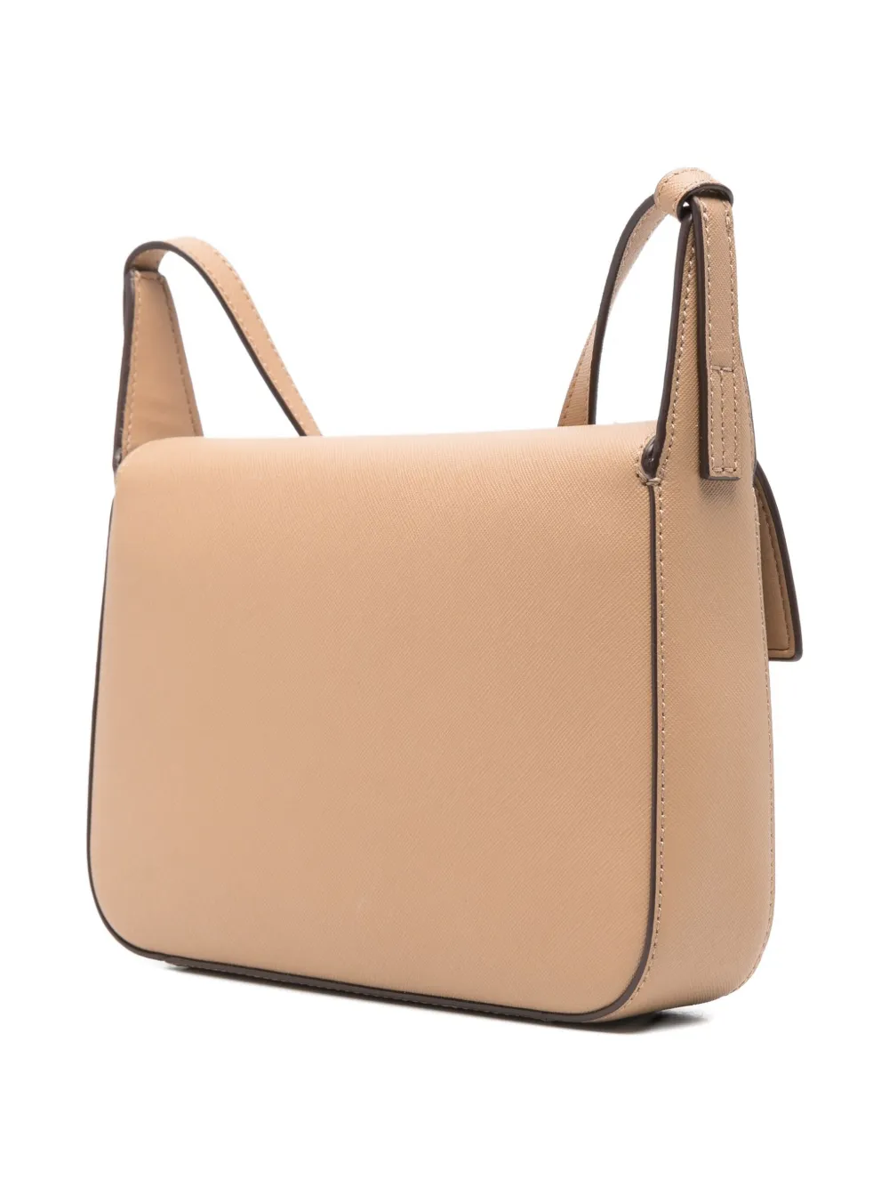 DKNY logo-plaque shoulder bag Beige