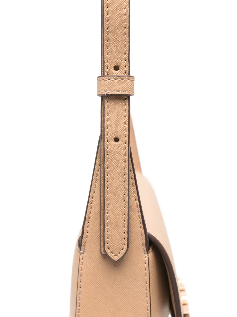 DKNY logo-plaque shoulder bag Beige