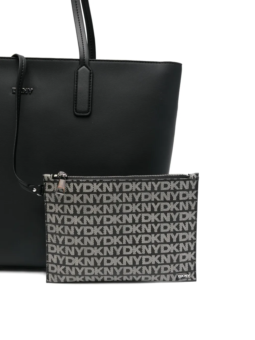 DKNY Shopper met rits Zwart
