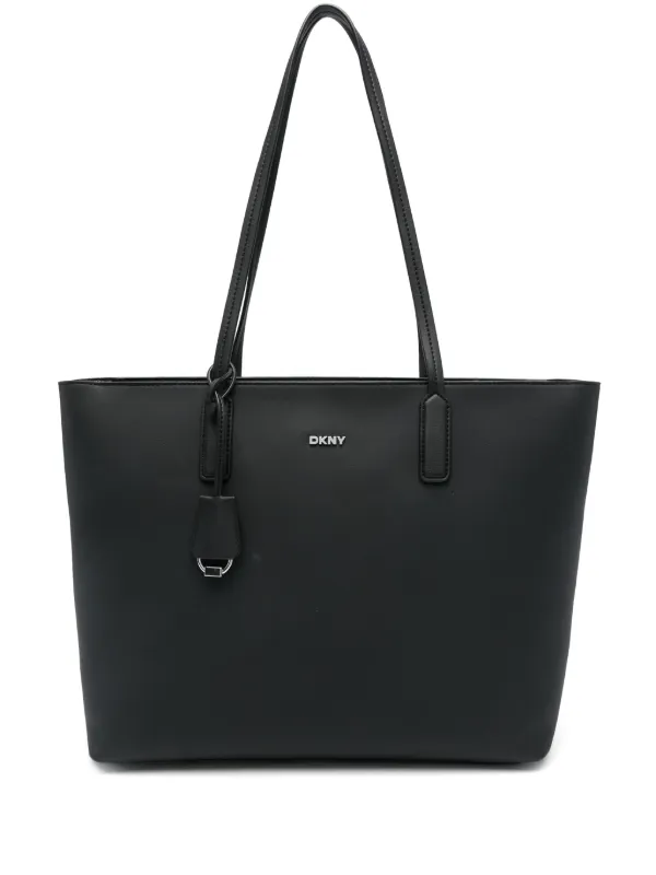 DKNY zip-top Tote Bag | Black | FARFETCH CA