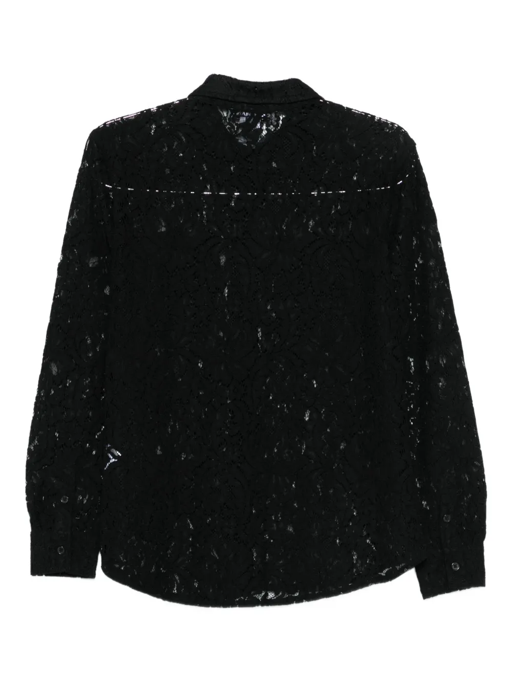 DKNY Blouse met kant Zwart
