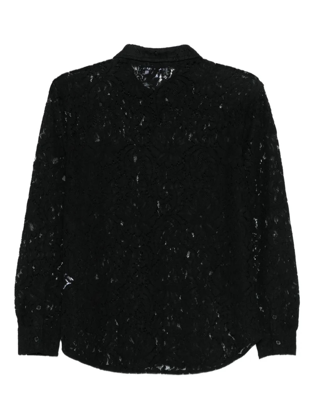 DKNY Blouse met kant - Zwart