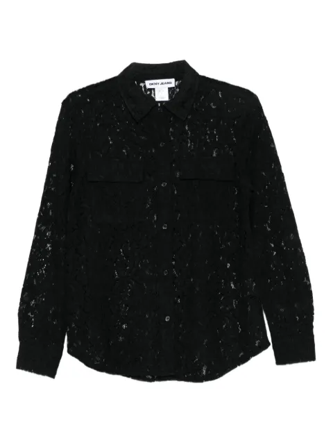 DKNY lace long-sleeve shirt